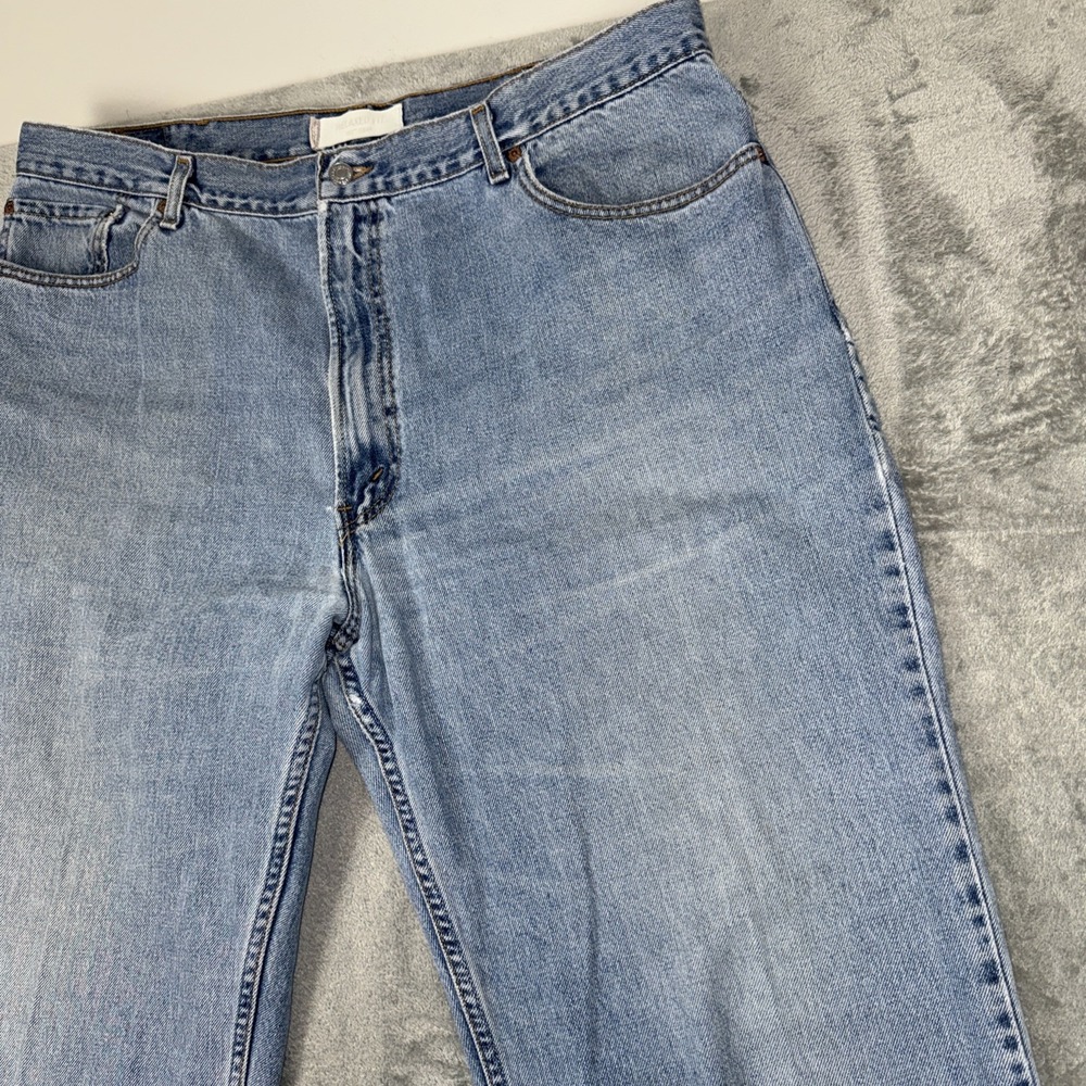 Vtg Levis 550 Jeans Relaxed Fit USA Made 44x34 Blue Denim Jeans StoneWash *READ - Picture 5 of 14
